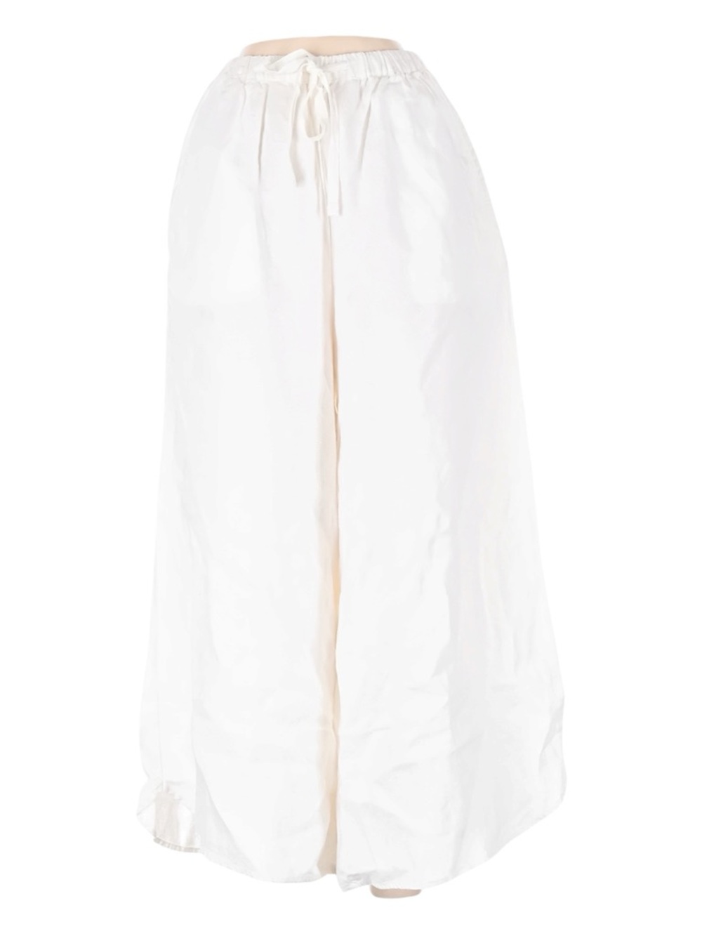 NWT Outerknown Riviera 100% Linen Pants S Salt High Waisted Wide Leg Drawstring